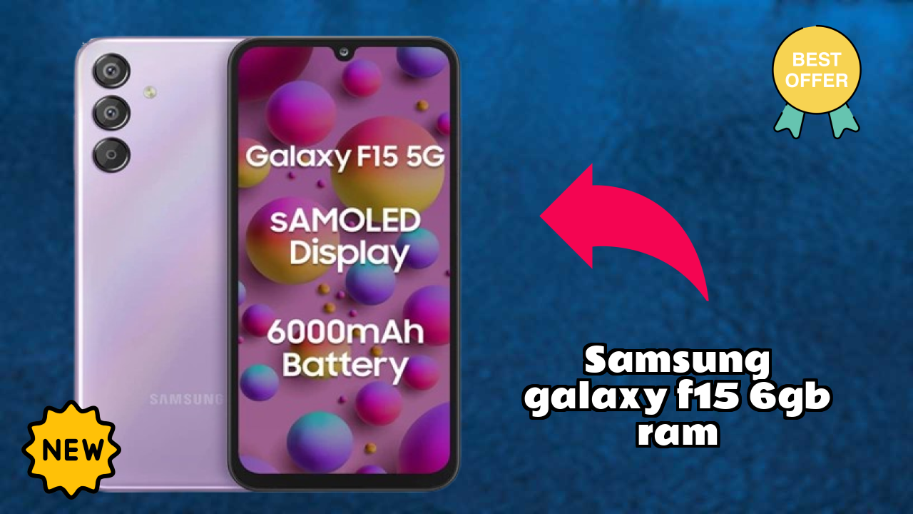 Samsung Galaxy F15 6GB RAM Display Quality: 6.5 Inches (16.51 Cm) Screen Review