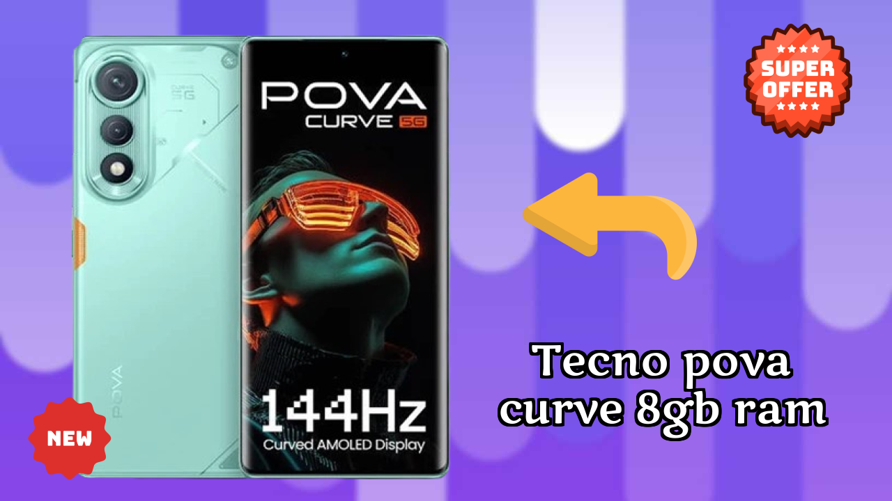 Tecno Pova Curve 8GB RAM Display Size: 6.78 Inches (17.22 Cm) Screen Quality